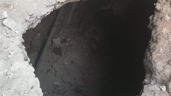 هبوط أرضى بجوار مسجد