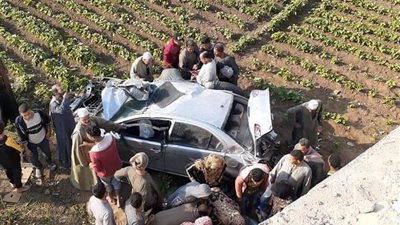 مصرع أمين شرطة وإصابة طبيبة في حادثين بالمنوفية 