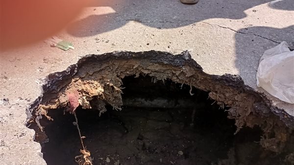 هبوط ارضي بشارع 25