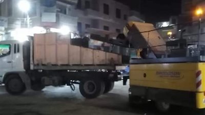 رفع 320 طن قمامة وترحيلها إلى المدفن الصحي بكوم أوشيم 