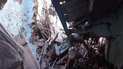 انهيار جزئي لعقار بالسيدة زينب.. والمعاينة: 