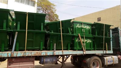 دعم منظومة النظافة بـ 27 حاوية جديدة في مركز مطاي بالمنيا