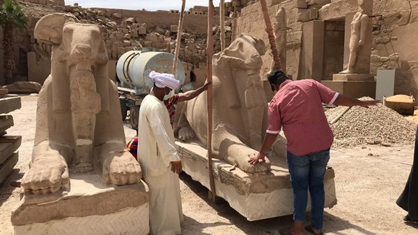 كباش معابد الكرنك