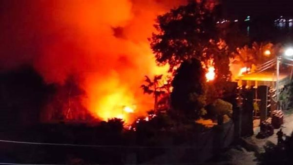 حريق هائل في شونة