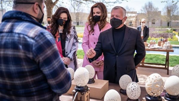 العاهل الادرني وقرينته