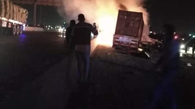 جهات التحقيق تباشر عملها في واقعة حادث تصادم منطقة حلوان