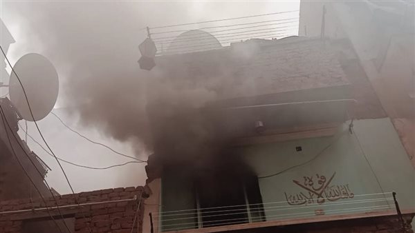 حريق شقة سكنية 