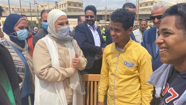 وزيرة التضامن خلال