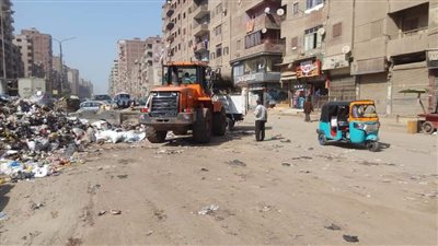 رفع 28 طن قمامة ومخلفات بشبرا الخيمة اليوم 