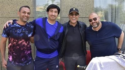 علي ربيع يشارك جمهوره كواليس “أحسن أب” بحضور أشرف عبد الباقي (صور)