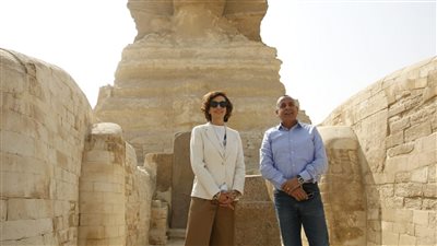 مدير عام منظمة اليونسكو تزور القاهرة التاريخية ومنطقتي آثار سقارة وأهرامات الجيزة