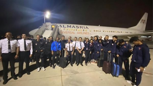 بعثة الزمالك مع طاقم