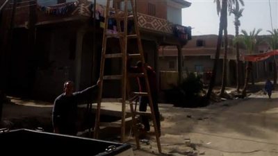 إزالة 3 حالات تعدًّ على بحر البوصيلي ورفع 320 طن قمامة بمركز سنورس بالفيوم