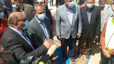 محافظ الإسماعيلية ورئيس شركة المياه يفتتحان خزان رفع الدوايدة بعد تطويره