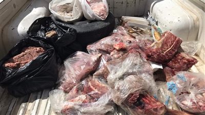 ضبط لحوم مفرومة ورنجة غير صالحة داخل مطعمين وهايبر بالفيوم (صورة)