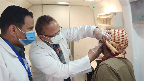 جانب من القافلة الطبية