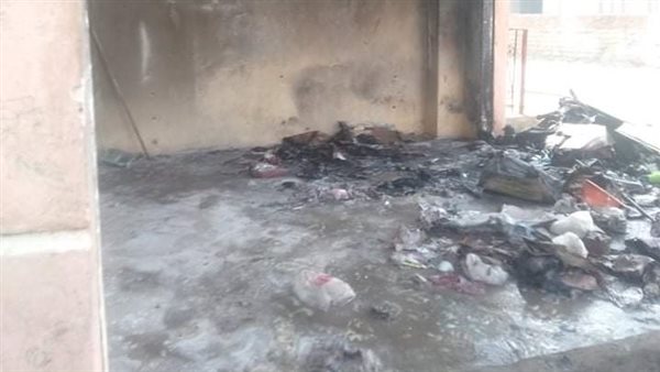 حريق في محل ادواث