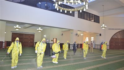 الأوقاف تطلق أكبر حملة تعقيم ونظافة لجميع مساجد الجمهورية استعدادًا لرمضان (صور)