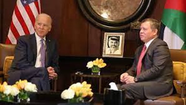 ملك الأردن وجو بايدن