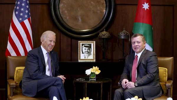 ملك الأردن وجو بايدن