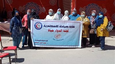 الكشف على 3750 مواطنًا خلال قافلتين لنقابة الصيادلة بأحياء الجمرك والعجمي بالإسكندرية 