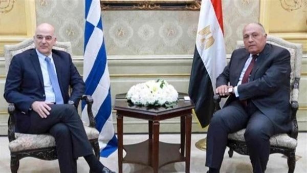 شكري ونظيره اليوناني