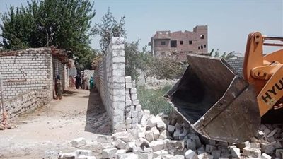 حفاظًا على الرّقعة.. إزالة 4 حالات تعد على الأراضي الزراعية بالمنيا