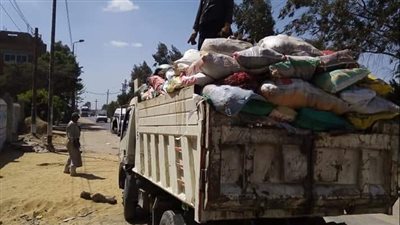 رفع 185 طن من القمامة من شوارع  مدينة كوم حمادة بالبحيرة