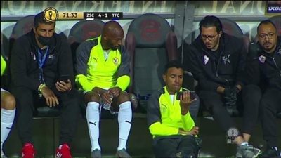 صدمة لاعبي الزمالك بعد هدف مولودية الجزائر في شباك الترجي (صورة)