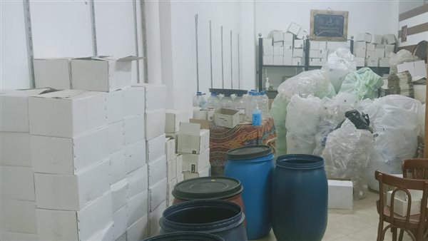 ضبط مخزن كحول بطنطا