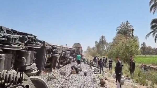 حادث قطاري سوهاج