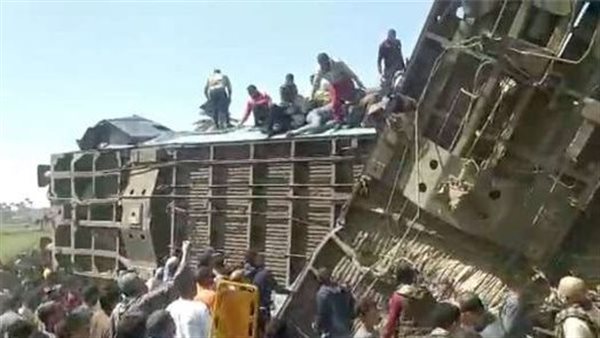 حادث قطاري سوهاج