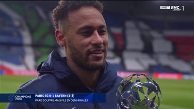 رسميًا.. نيمار رجل مباراة باريس سان جيرمان وبايرن ميونخ في دوري الأبطال