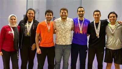 جامعة طنطا تفوز بكأس المركز الأول لبطولة الجامعات للإسكواش