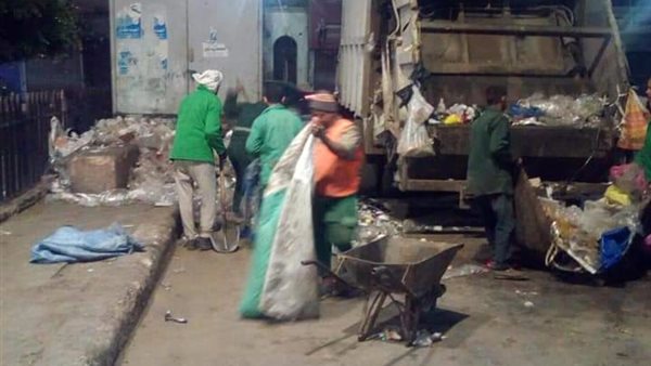 رفع القمامة بالمنيا