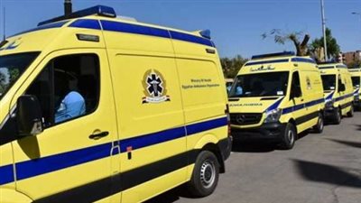 الدفع بـ 25 سيارة إسعاف لنقل ضحايا حادث قطار طوخ