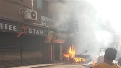 اندلاع حريق بمحل فطائر بالقوصية في أسيوط 