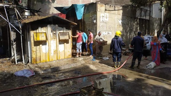 حريق منزل ببنها 