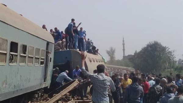 حادث قطار طوخ اليوم