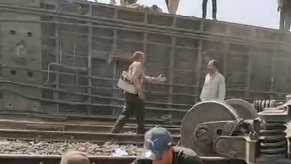 انقلاب قطار طوخ بالقليوبية