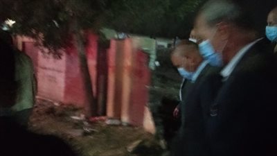 وزير النقل يغادر موقع حادث قطار طوخ (صور)