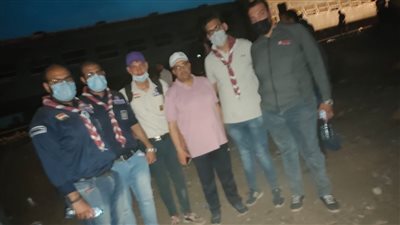 جوالة القليوبية يشاركون في حل أزمة حادث قطار طوخ