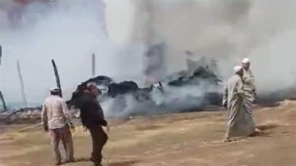 حريق يلتهم ثلاث حظائر