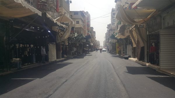 أعمال رصف شارع الروضة