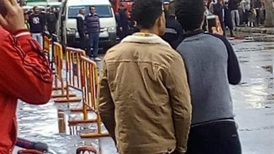 بلاغ سلبي بوجود قنبلة أمام البنك الأهلي بالزقازيق (صور)