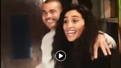 لكل من سأل أين عمرو دياب من عيد ميلاد دينا الشربينى: إليكم مشهد الاحتفال (فيديو)