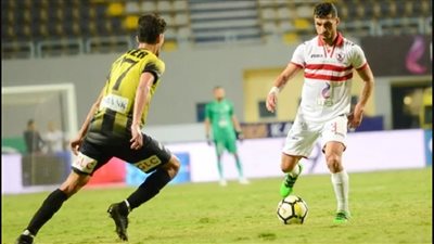 “الونش” يضع الزمالك في المقدمة أمام المقاولون بالشوط الأول