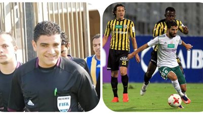 إبراهيم نور الدين يرش ملعب مباراة المصري والمقاولون بحجة “الأعمال” (فيديو)