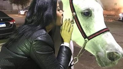 سمية الخشاب بعد الطلاق مع خيل عربى: أحلى طاقة إيجابية (صور)