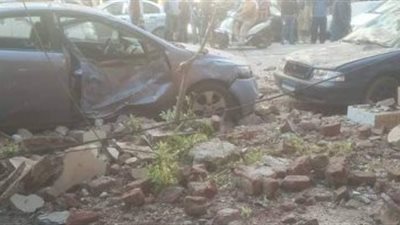 توقف حركة ترام الإسكندرية بسبب انهيار شرفة منزل